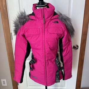 North Face Pink Ski Parka Steep Tech size S NWOT NF